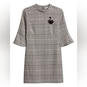 H&M Houndstooth Plaid Dress